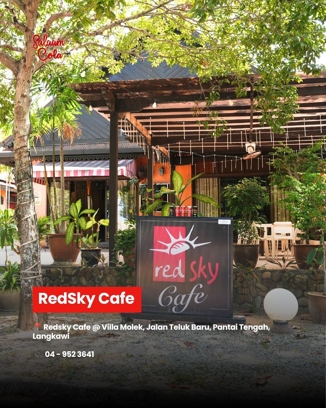 RedSky Cafe — Redsky Cafe @ Villa Molek, Jalan Teluk Baru, Pantai Tengah, Langkawi. Contact: 04-952 3641