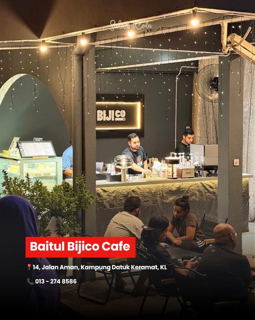 Baitul Bijico Cafe — 14, Jalan Aman, Kampung Datuk Keramat, Kuala Lumpur. Contact: 013-274 8586
