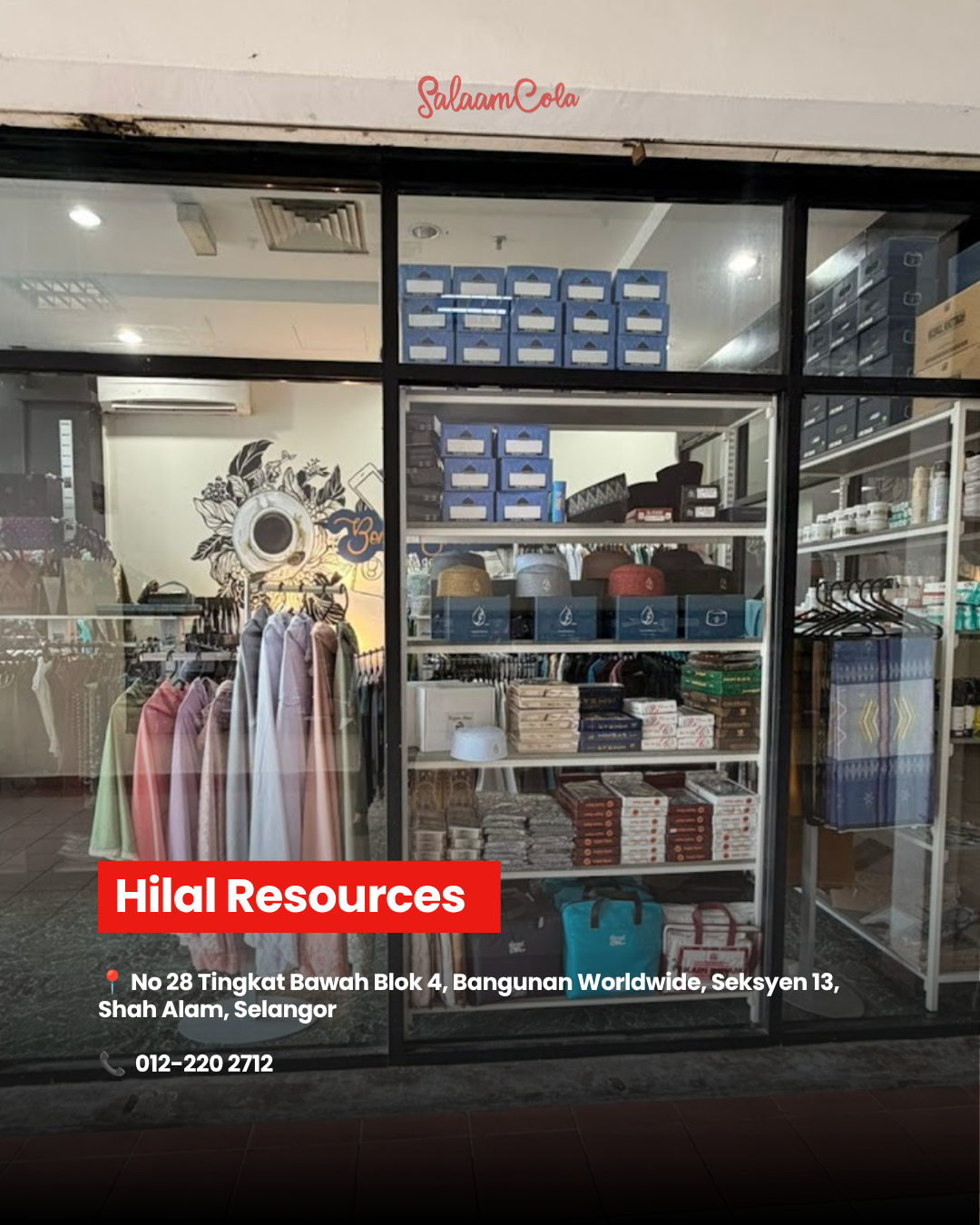 Hilal Resources — No 28 Tingkat Bawah Blok 4, Bangunan Worldwide, Seksyen 13, Shah Alam, Selangor. Contact: 012-220 2712